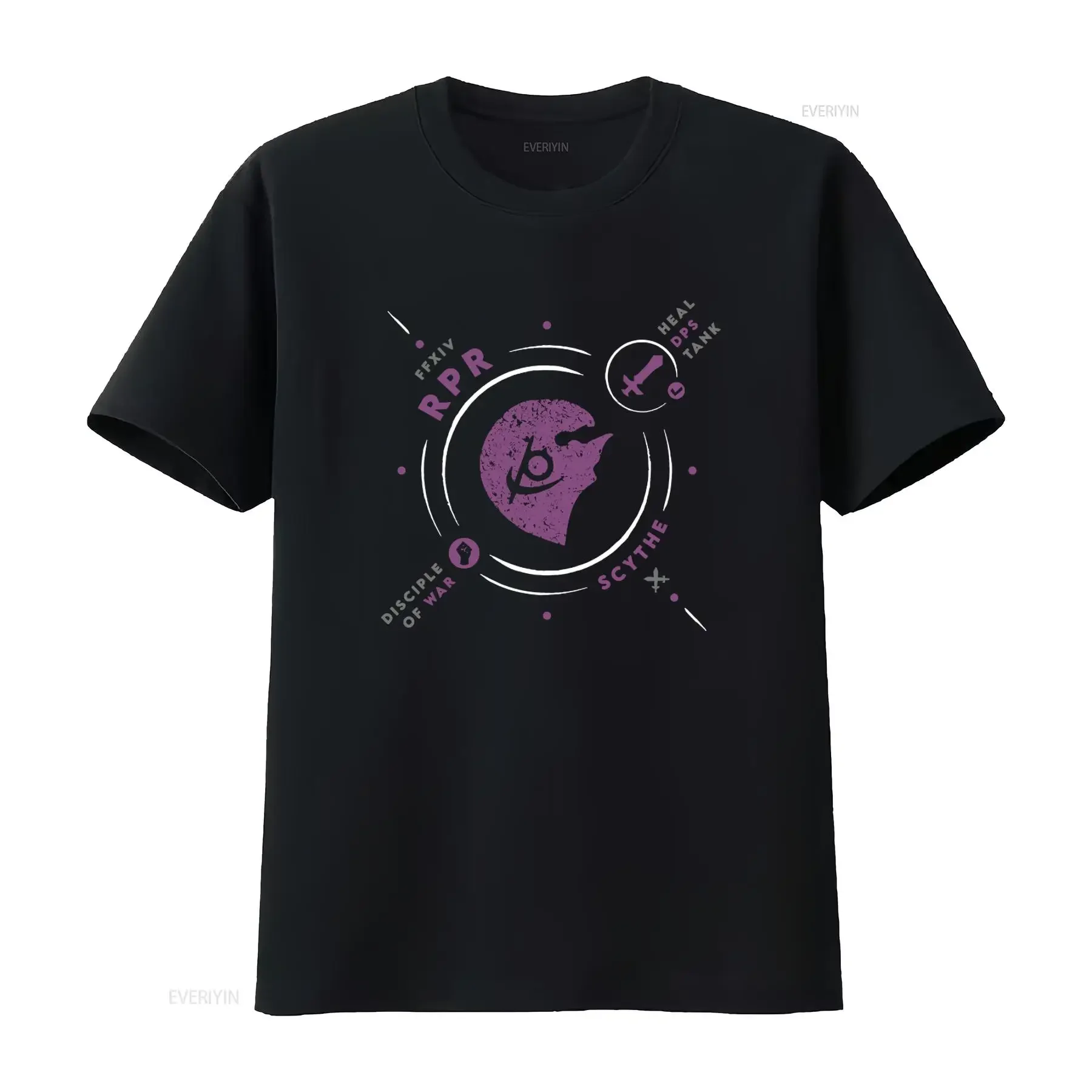 FFXIV Inspired RPR Reaper DPS Job Gamer T Shirt Perfect for MMO Fans vintage Washed Slightly designer clothes Versatile