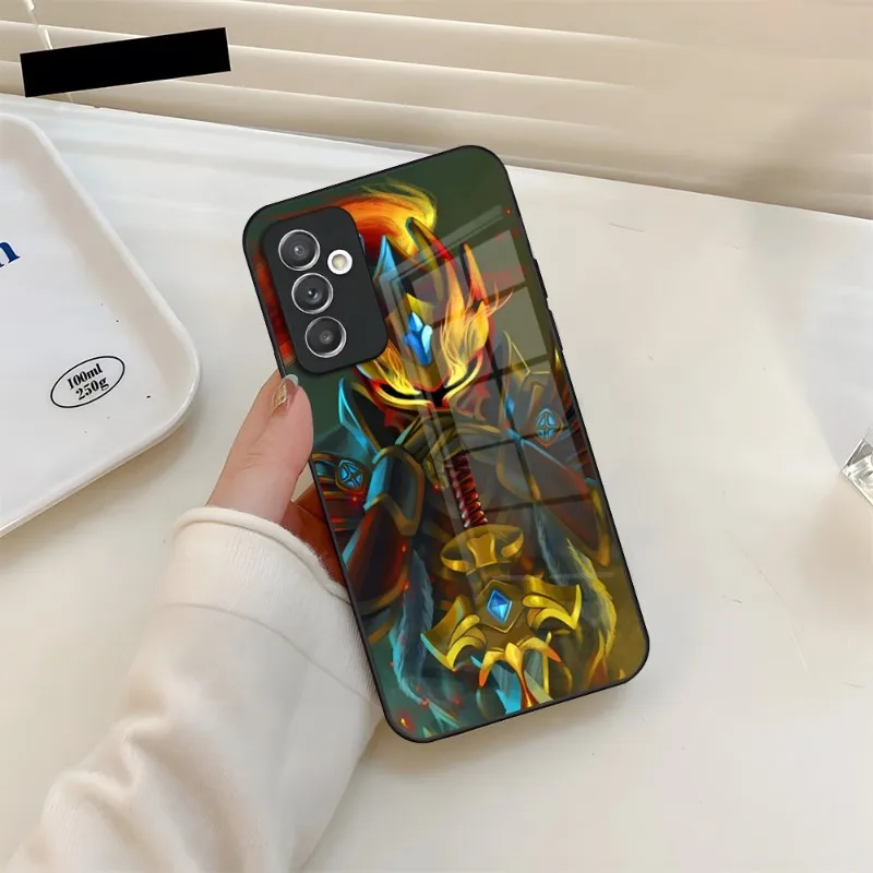 Dota 2 قضية الهاتف الزجاج المقسى لسامسونج A34 A52 A14 A54 A51 A22 A32 A72 S22 S23 الترا نوت 20 10 برو زائد Coque #3