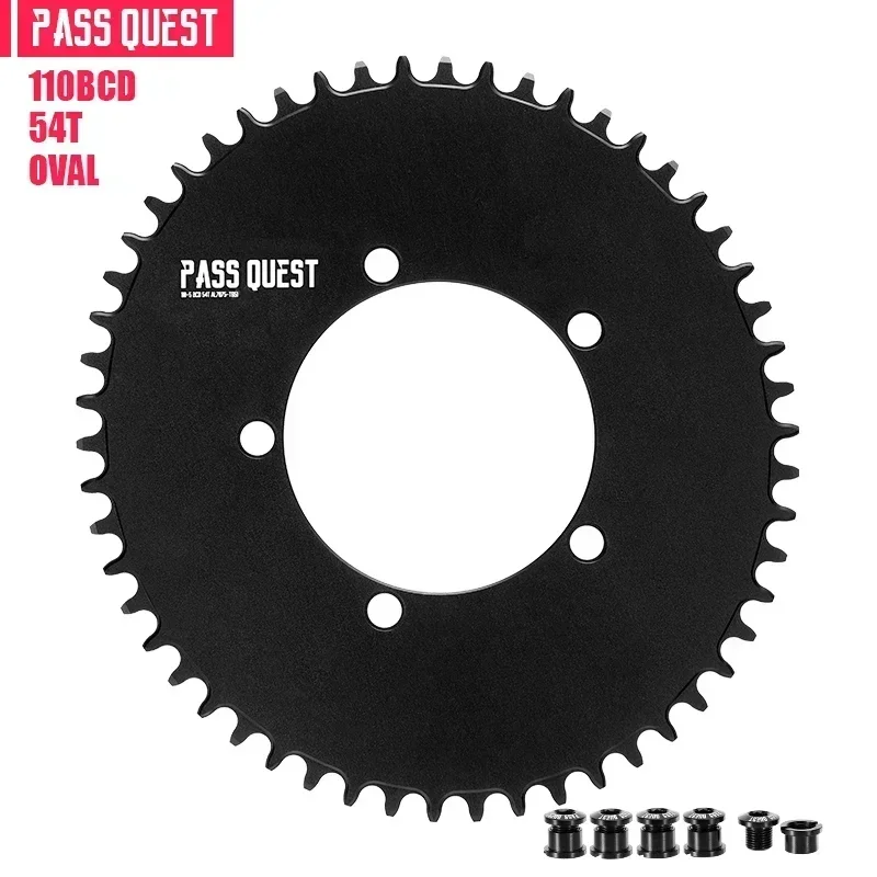 Pass Quest 110BCD オーバル/ラウンド チェーンリング 42T-58T