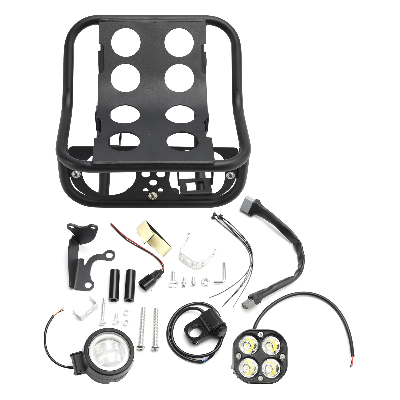 Topteng Custom Dual Headlight Front Carrier For Honda Hunter Cab CT125 2020-2024 2021 2022 2023