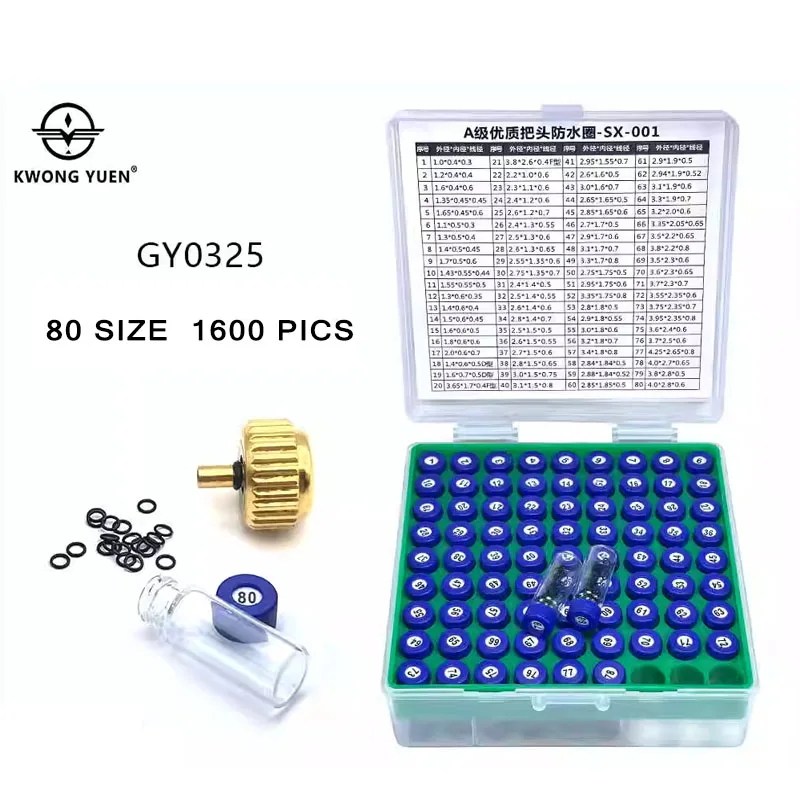 High-precision Waterproof Ring Set for Watch Crowns Maintenance Components Sealing Rings Made of High-quality Elastic Rubber