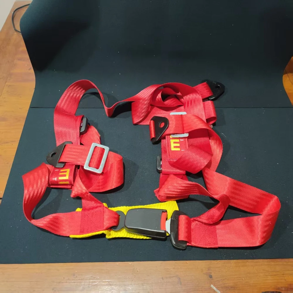

Racing 4-Point Seat Belts Universal Rally Safety Harness Modified JDM Car Seat Belt Drift Simple Snap-on Type Seat Belt