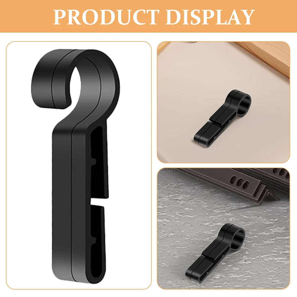 20 Pcs 안전 미끄럼 방지 버클 하드 모자 라이트 마운트 후크 헤드 라이트 Hardhat 야외 경량 Abs 클립 작업