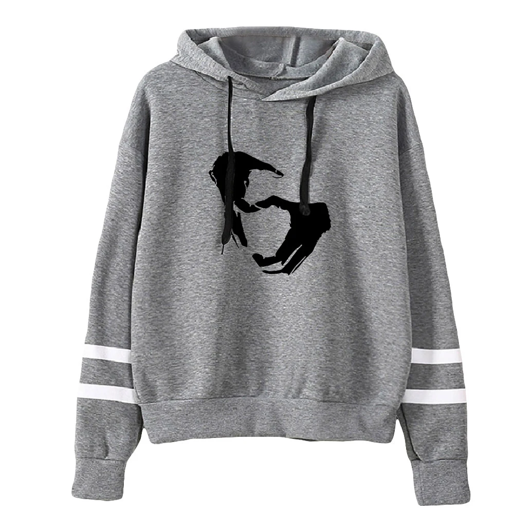 Hoodie de barras paralelas sem bolso unissex, moletons, estilo casual, roupas hip-hop, Santa Fe Klan Merch, homens e mulheres