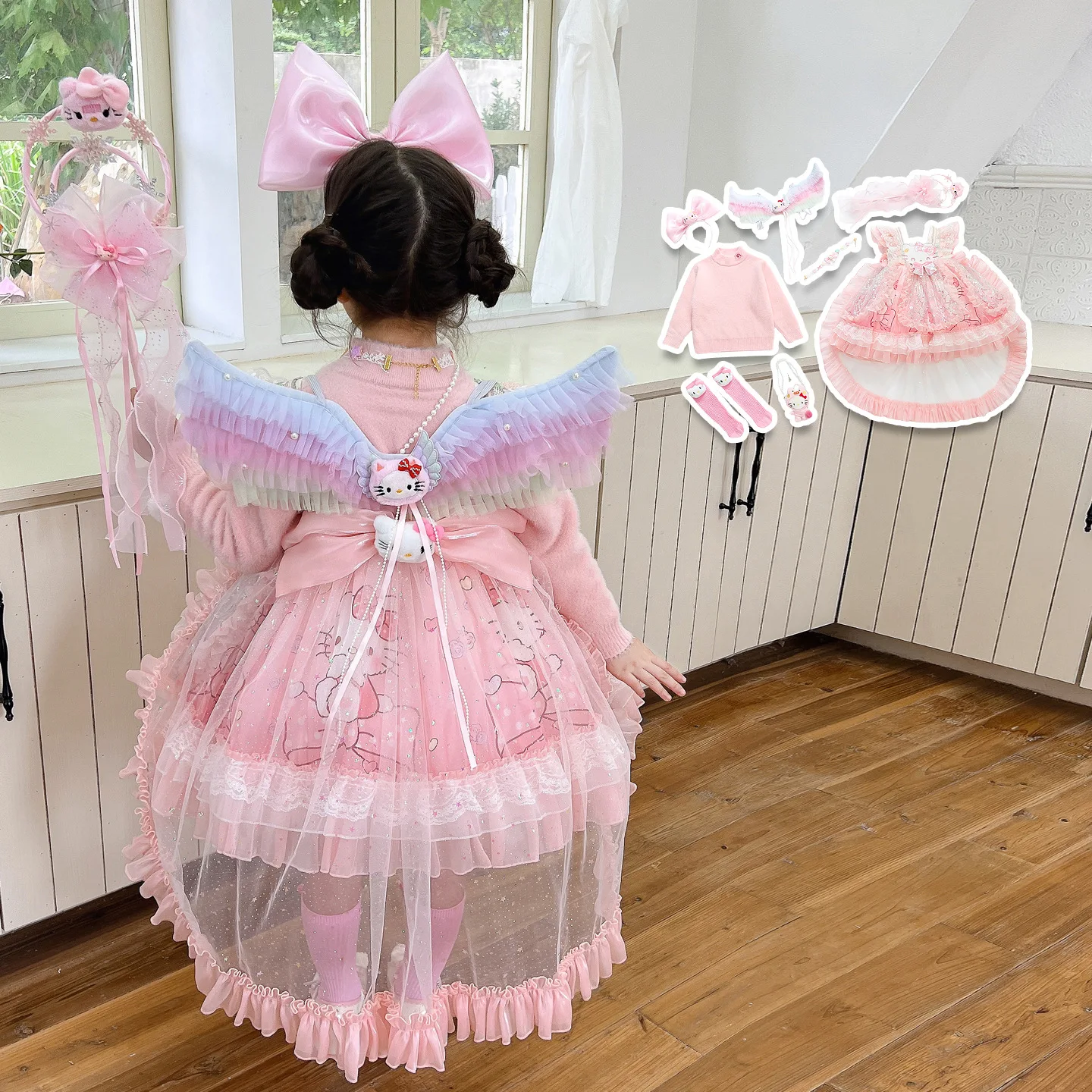 Hello Kitty Costume Pink: The Perfect Pink Lolita Dress for Little Princesses Hello Kitty Costume Pink: The Perfect Pink Lolita Dress for Little Princesses