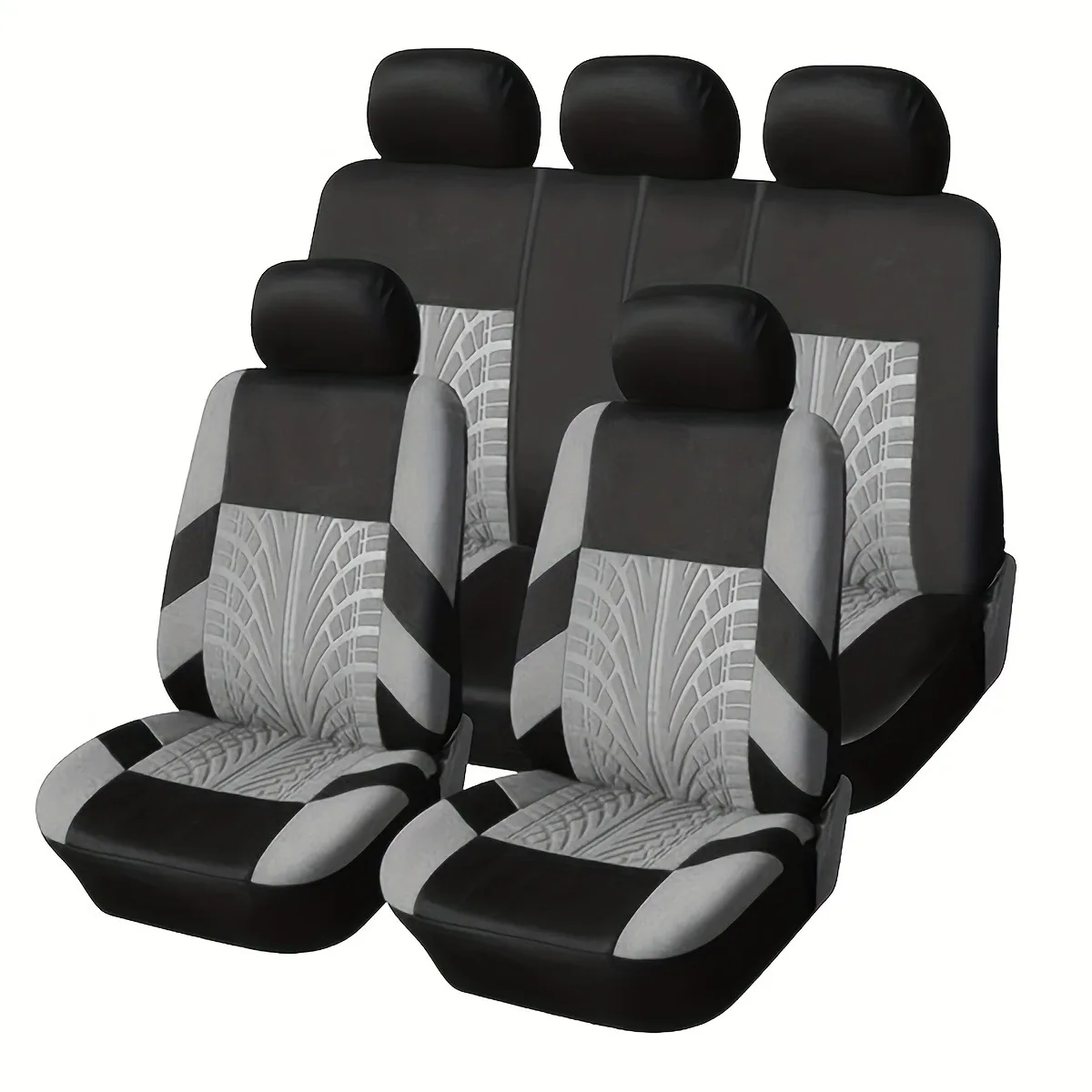 

Universal Fit Car Seat Covers Polyester All-Season Hand Washable for Sedan Truck SUV 5 Seats