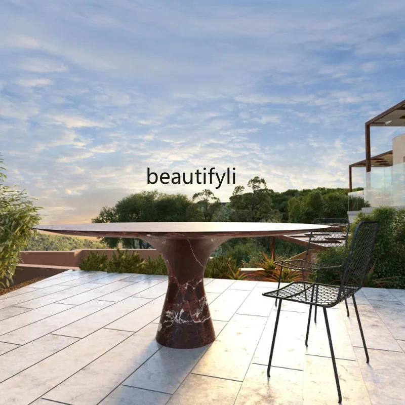 X0 طاولة طعام وكرسي مزيج مستدير وحديث وبسيط وطاولة طعام صغيرة وخفيفة وطاولة طعام فاخرة على طراز Wasabi #4