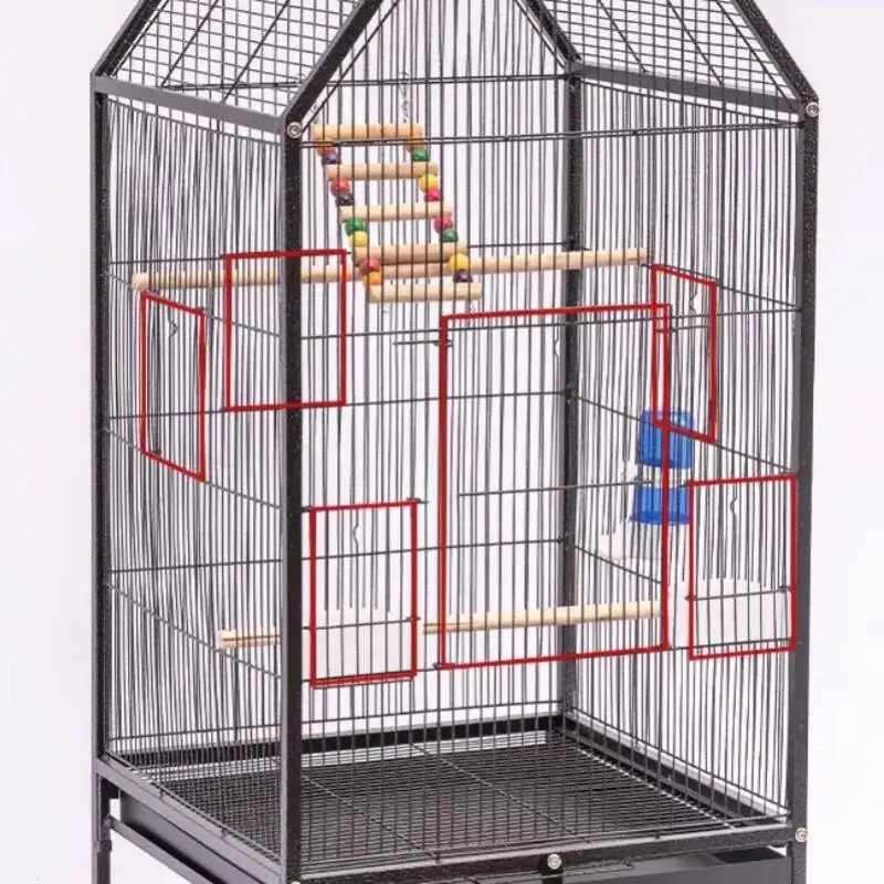 

Parrot Palomas Birdcage Accessories Black Cover Budgie Hamster Cage Passaros Rabbit Gaiola Para Passaros Pet Furniture CY50BC