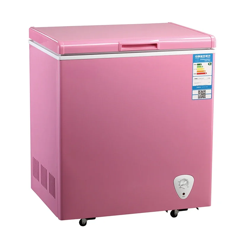 

BD-158 Ce CB Single Door Refrigerator Deep Chest Electric Freezer with Lock LED Light Single Temperature Gas Mini Freezer