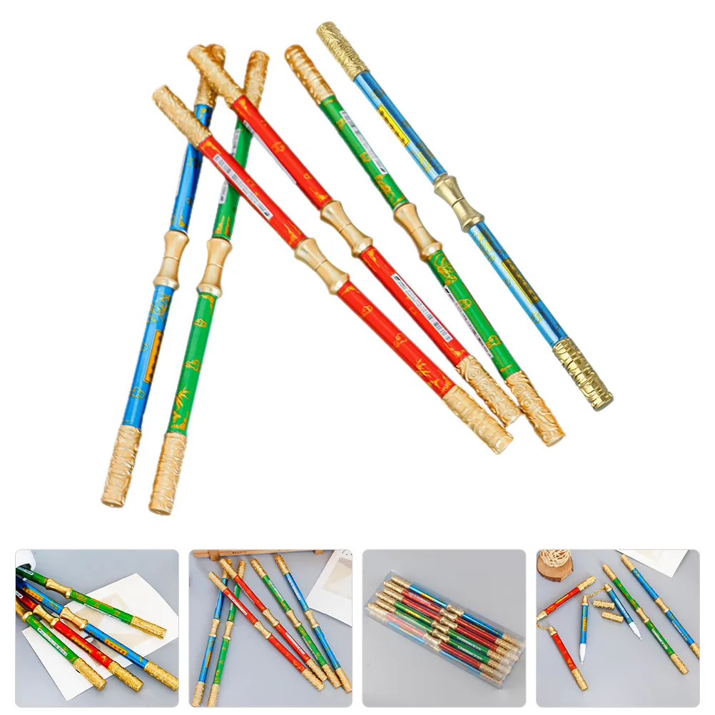 

6Pcs Ergonomic Bang Neutral Pen Signature Pen for Students Practical Ink Pens Mixed Color Double-Ended Pens