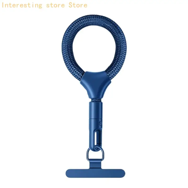 Twist Easy Rotating Phone Lanyard mit starkem 10-kg-Polyesterkabel und dünnem Metallclip für unterbrechungsfreies Aufladen. – Detail 8