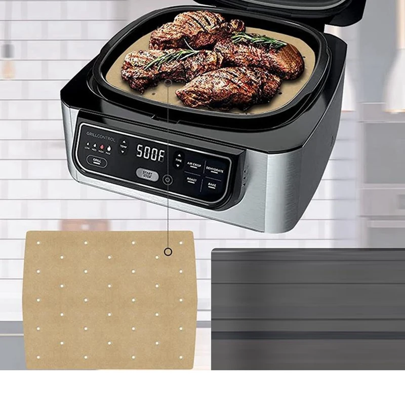 50 шт., бумажная фритюрница для фруктов, одноразовая пищевая бумажная подкладка, маслостойкая тарелка, пароварка для барбекю, аэрофритюрница, детали для выпечки