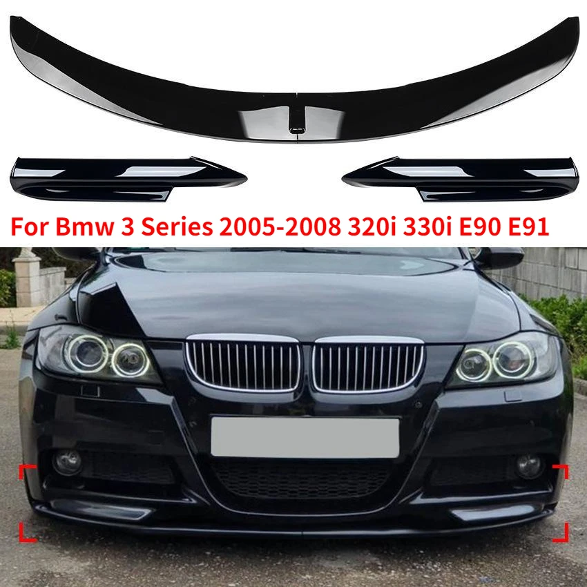 

Car Front Bumper Lip Splitter Body Kits For Bmw 3 Series 2005-2008 E90 E91 M-Tech Sedan 4 Door 320i 330i Auto Parts