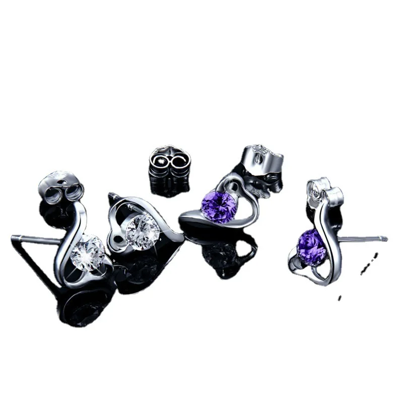 925 Sterling Silver Stud Earrings Classic Fashion Ear Jewelry For Women That Make You Fall In Love At First Sight