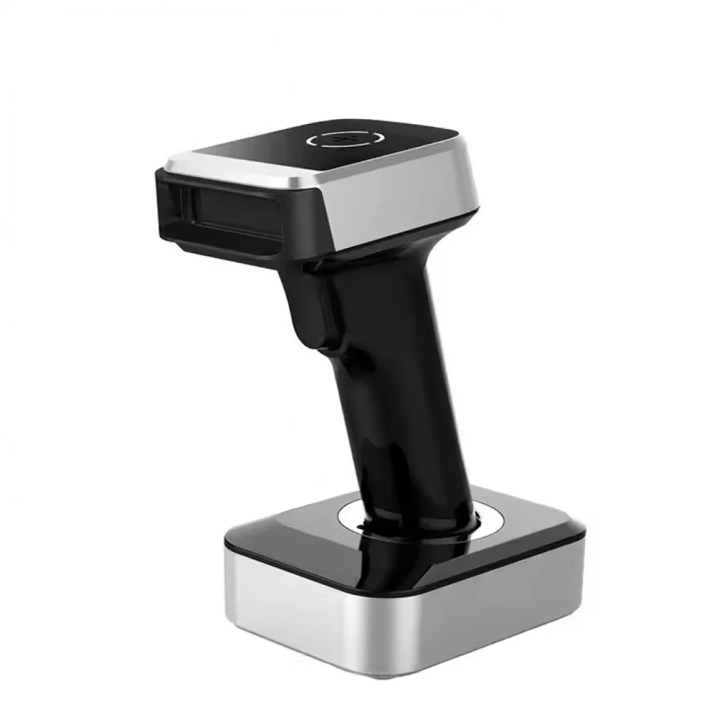 2.4G Wireless Barcode Scanner Handheld 1D 2D QR PDF417 Reader with USB Wired Connection for Mobile Phone Store Warehouse