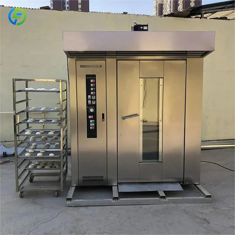Commercial Electric Gas Diesel Oil Bread Baking Rotary Trolley Rack Tunnel Oven FL Customized