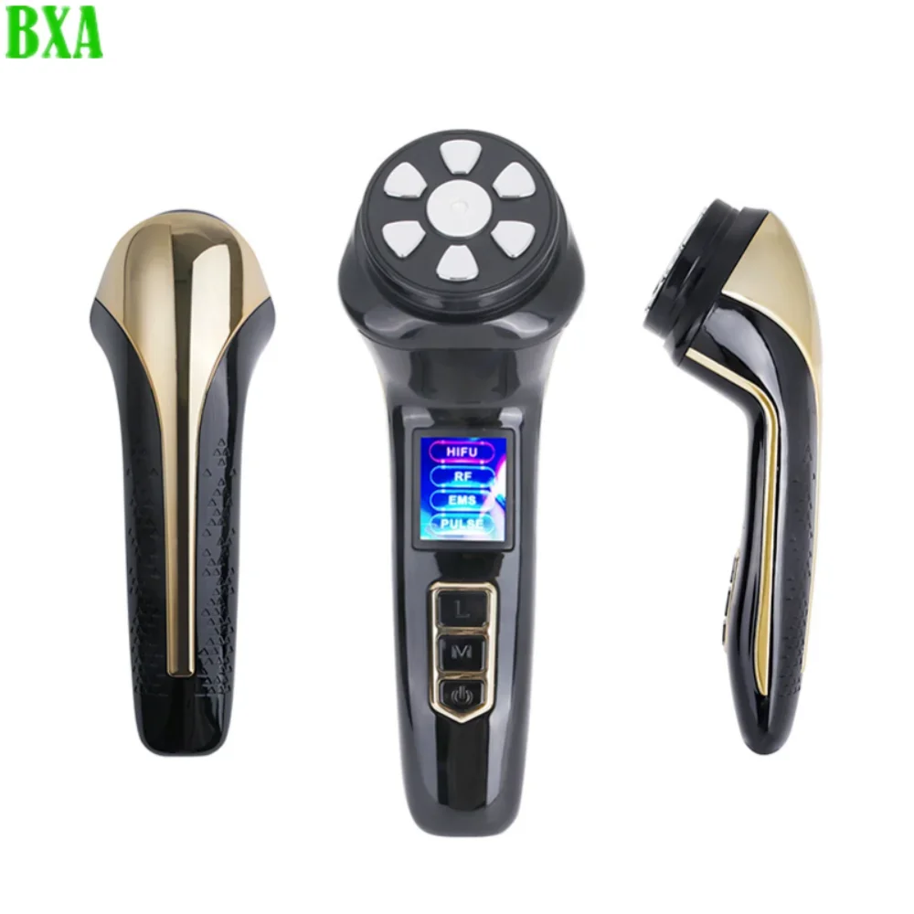 Moisturizing Wrinkle Removal Beauty Therapy Equipment 4IN1 HIFU Facial Ultrasonic Knife EMS Microcurrent