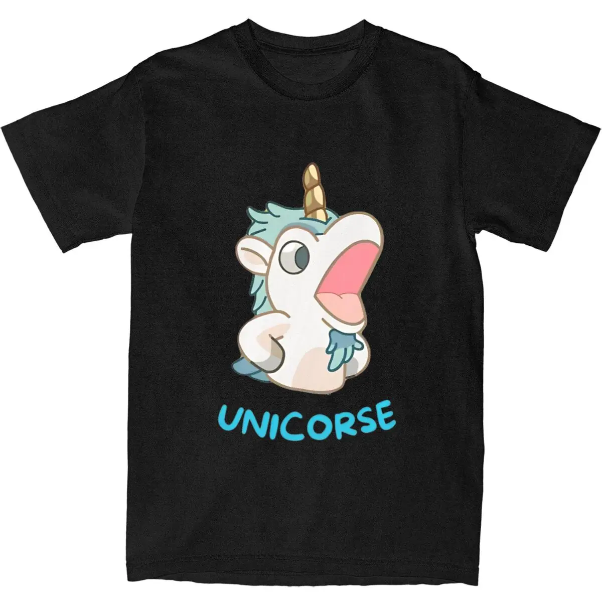 Cartoon T Shirt Beach Unicorse Blueys Vintage T-Shirts Cotton Harajuku Tshirt For Adult Short-Sleeve Casual Tees