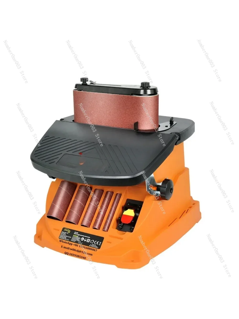 Drum Belt Wood Sander Oscillating Spindle Sander  Woodworking Grinding Tools Polisher 2000RPM