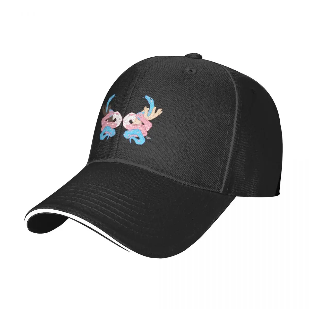 Transgender Snake Pride (textless/blue) Baseball Cap tea Hat Horse Hat Caps Male Women's
