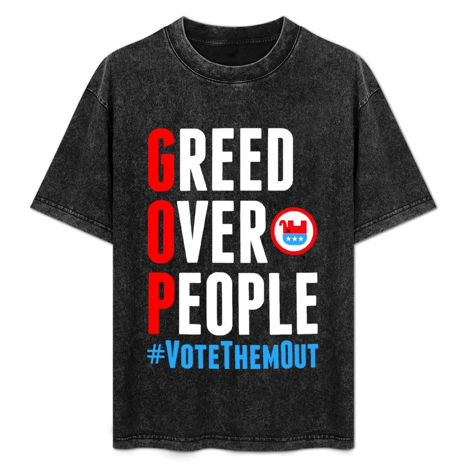 GOP - Greed Over People T-Shirt cute clothes vintage anime shirt mens designer t shirt