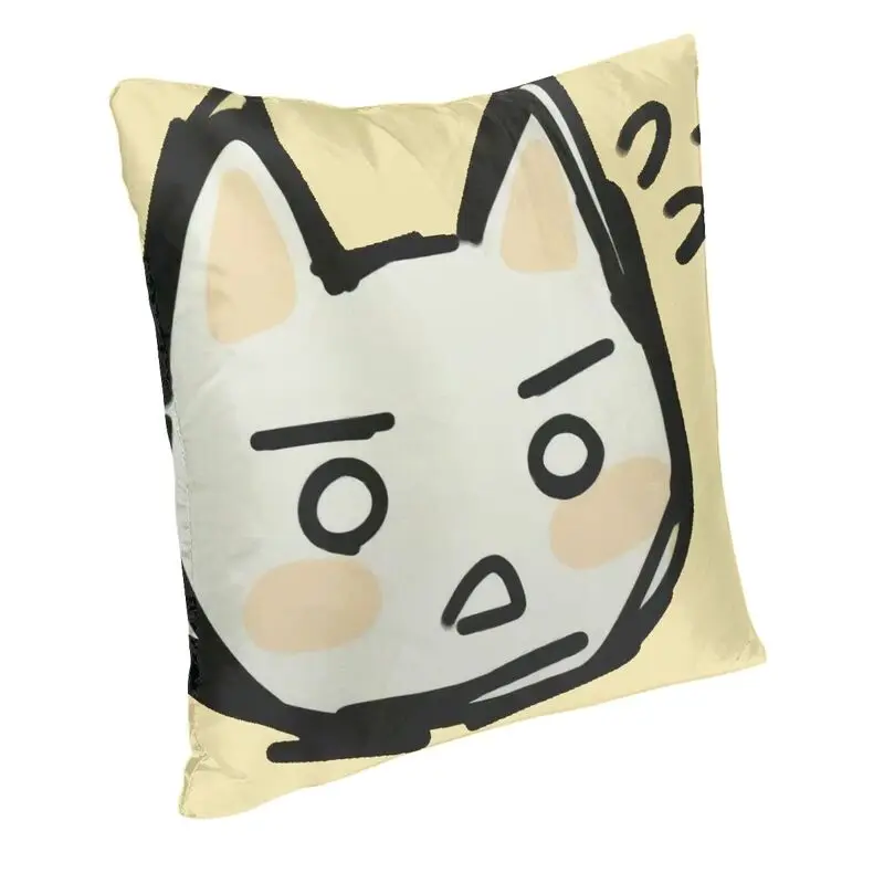 Toro Inoue Cat Cushion Covers 40x40 Velvet Anime Animated Games Throw Pillow Case for Car Square Pillowcase Home Decorative