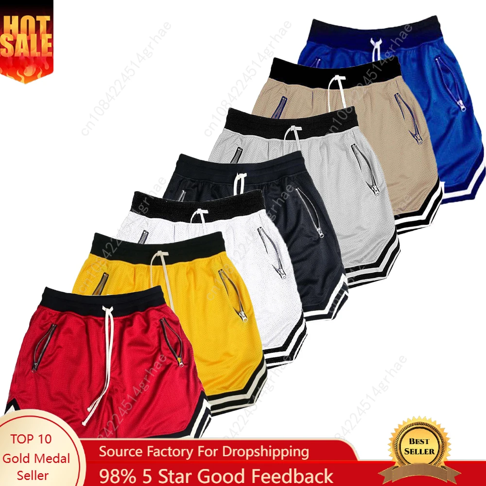 

Men's Mesh Sports Track Shorts Mesh Quick Dry Loose Muscle Training Shorts for Summer Fitness Joggers Casual Breathable Short