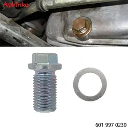 APKTNKA Car Oil Drain Sump Plug Screw Washer For Mercedes Benz A168 W124 C202 C203 SPRINTER S203 W203 W210 6019970230