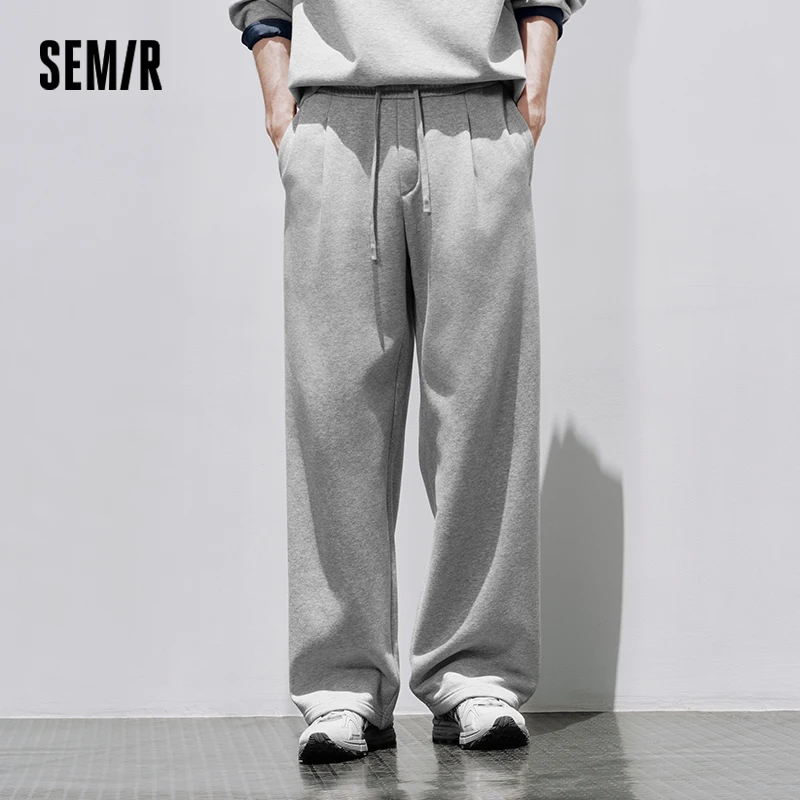 Semir Women Casual Pants Loose Fit Straight Leg Heavyweight Breathable 2026 New Winter Daily Wear Urban Casual Style