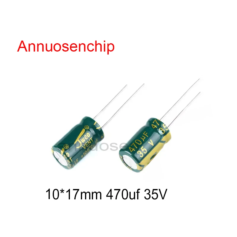 50PCS power high-frequency CAP 10*17mm 470uf 35V electrolytic 35V 470UF