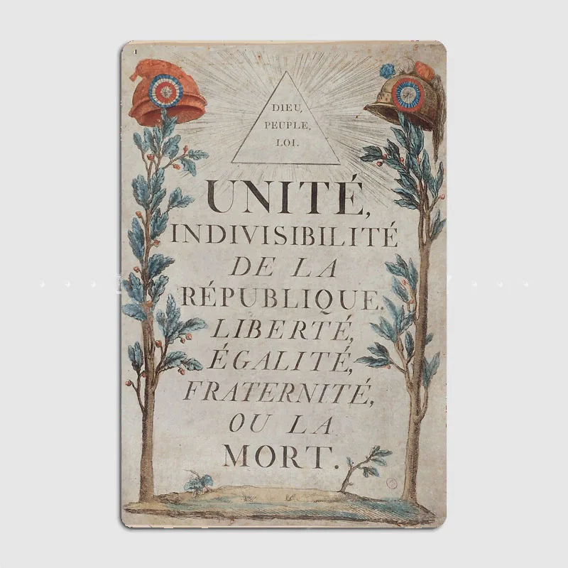 French revolution reproduction Classic Poster Metal Sign Canteen Custom Bar Bedroom Posters Home Wall Decor Room Decoration