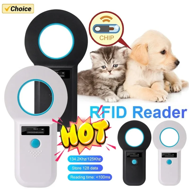 

Pet ID Reader Chip Transponder FDX-B Scanner Animal RFID USB Dog Cat Horse Handheld Microchip Scanner 134.2Khz 125kHz