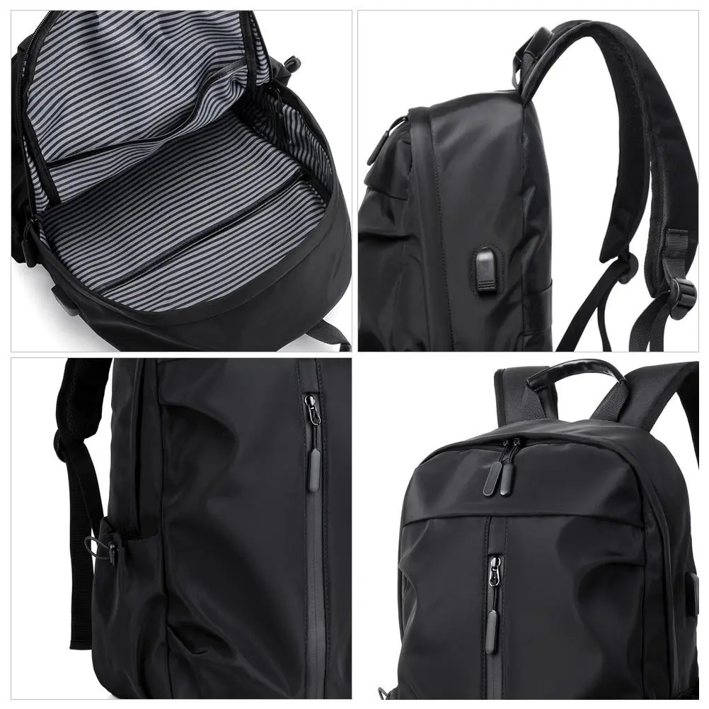 

1Pcs Men Backpack Fashion Casual Schoolbag with Laptop Compartment Lightweight for Students Workers Commute Outdoor