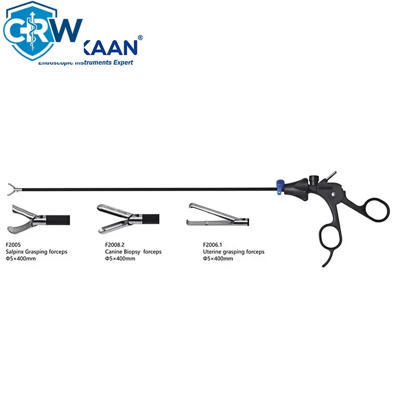 CRW Bestselling Reusable 5mm Endoscopic Bipolar Coagulating Forceps Manual Stainless Steel RHK FXE2312