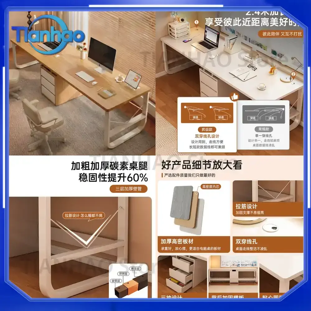 Compact All-in-One Desk and Bookshelf for Small Spaces for Yijia Da Computers Ideal for Home Office Study and Student Use