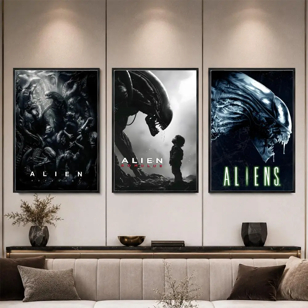 Movie Alien Ripley Xenomorph Poster HD Waterproof Eco-Friendly For Kitchen Bathroom Wall Art Bedroom Home Decor