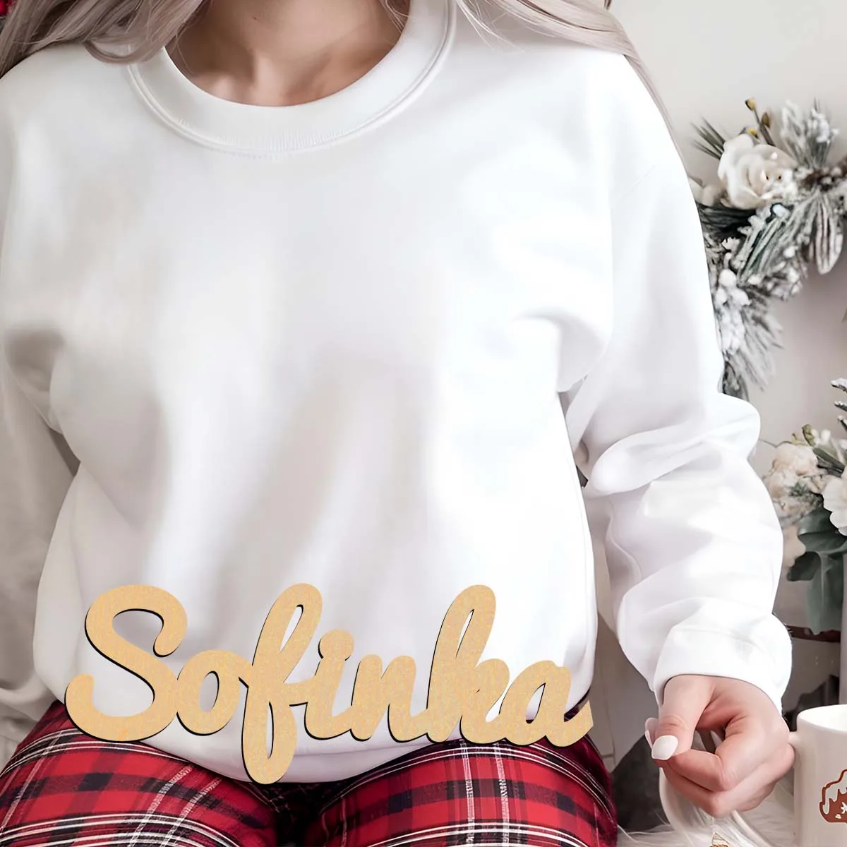 1PC Rustic Sokinka example Customizable Letter Wooden Decor Laser-Cut Sign Wood Material Unique Bedroom Decor