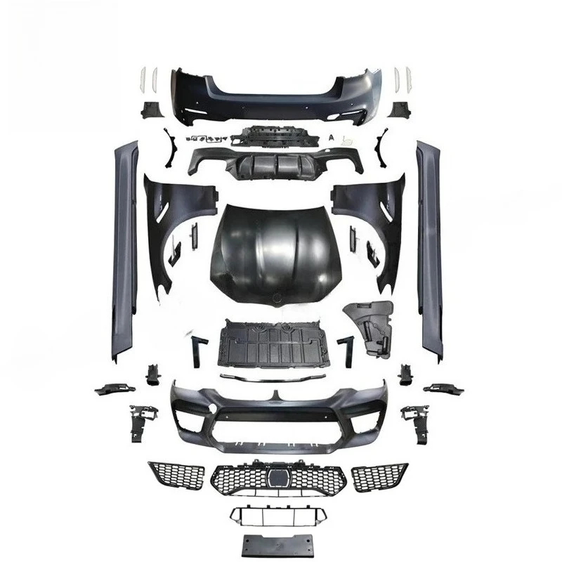 

For G30 G38 5 Series 520i 530i M550i 2019-2020 M5 Style Full Body Kit Upgrade Front Bumper Rear Bumper Auto Parts in PP Material