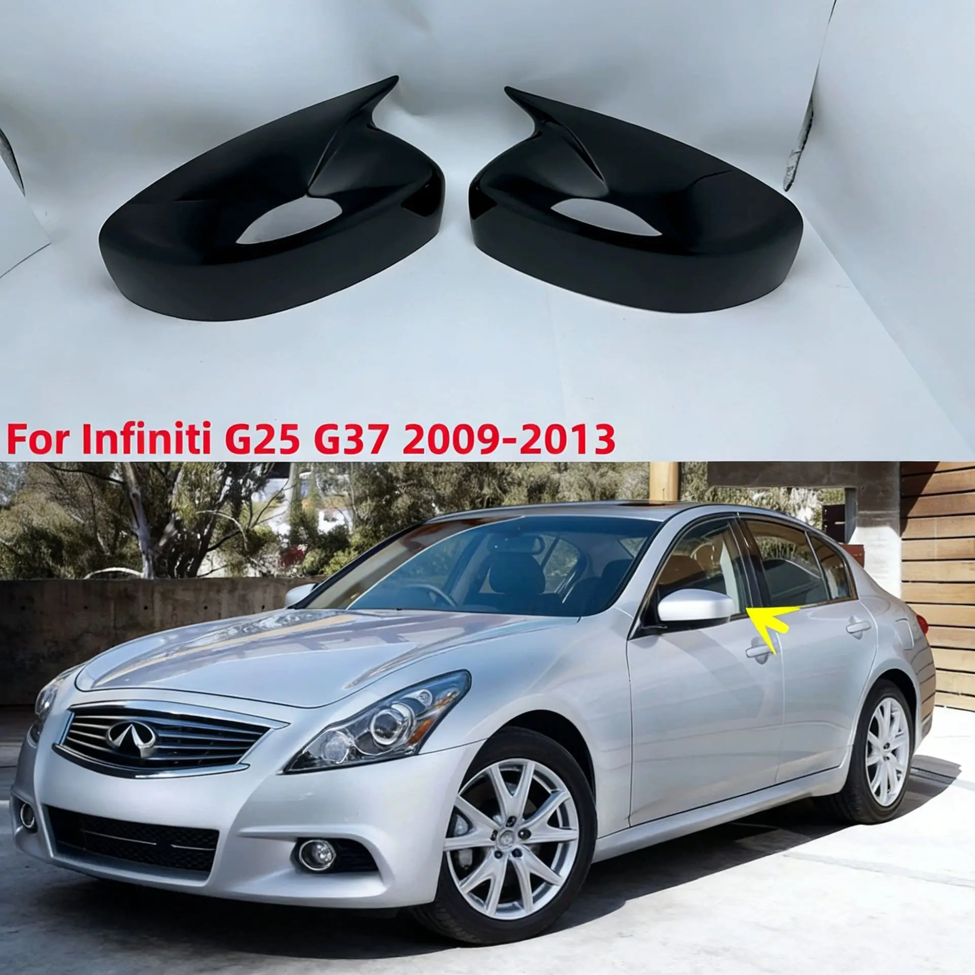 Suitable for Infiniti G25 G35 G37 horn reversing mirror cover rearview mirror housing 09-14