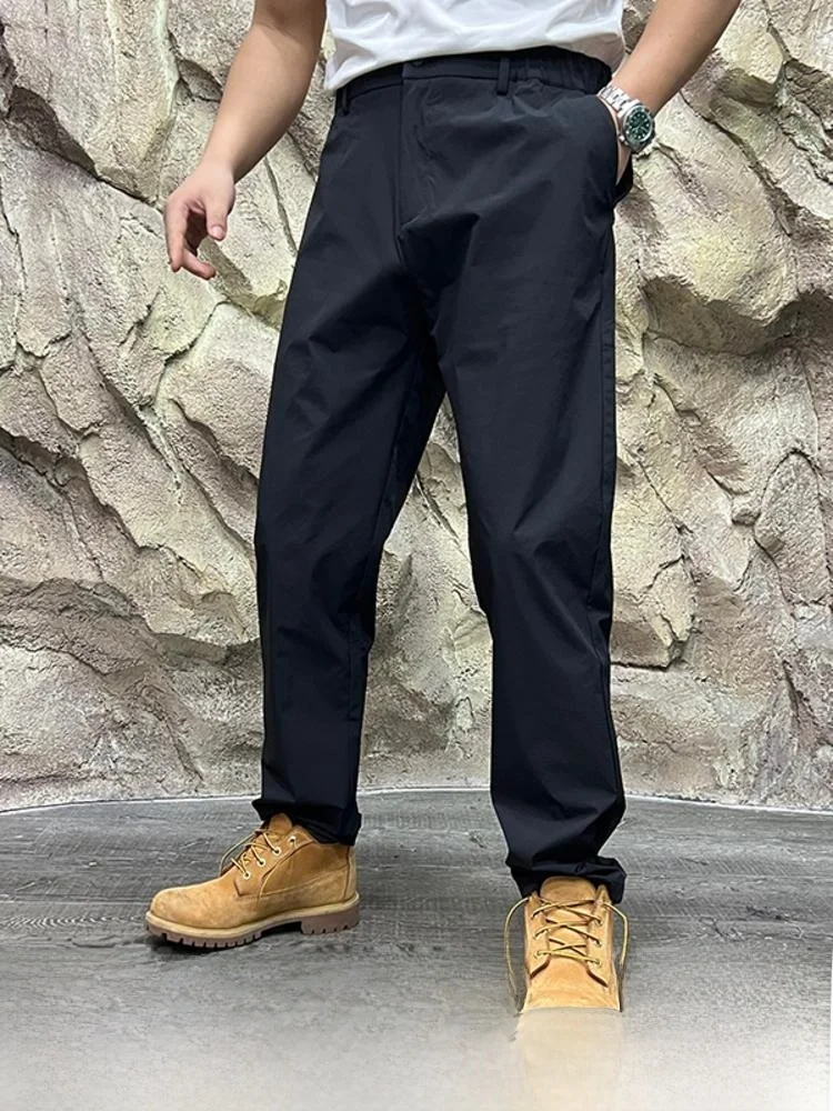 

High-End Adstrative Line Qui-Dry Breathable Men's Sunscreen Casual Pants Faionable Spring Summer Straight Leg Pants