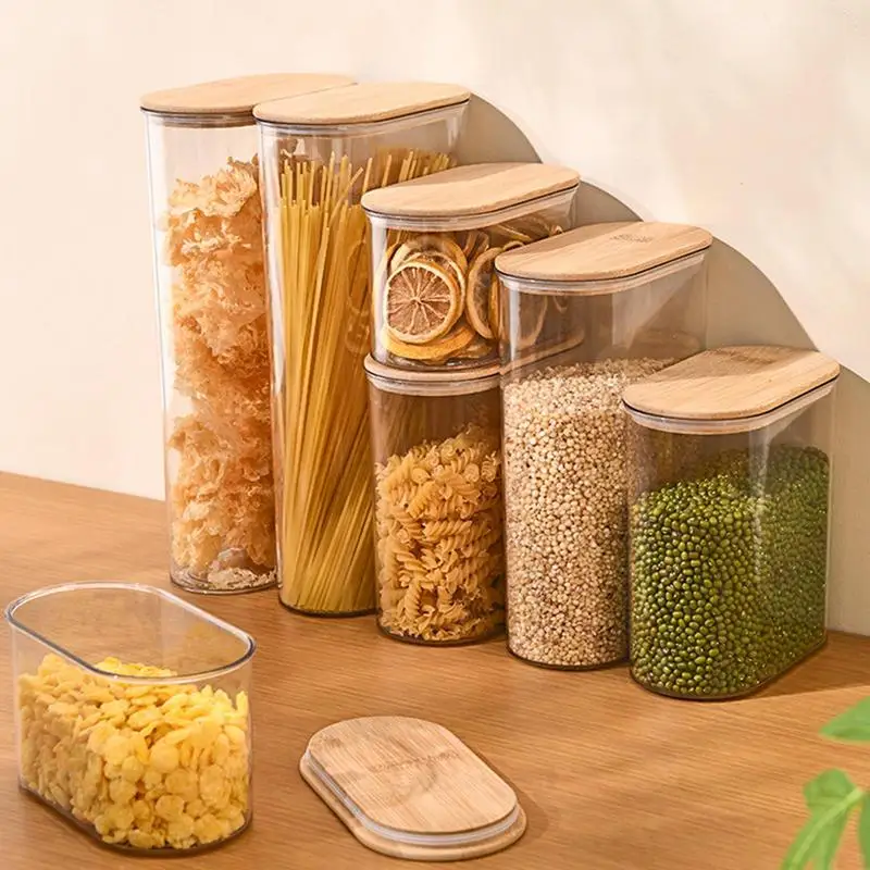 

Rice Sealed Container Food-grade Cereal Storage Box Transparent Grain Preservation Box With Lid Noodle Box For Corn Kernels