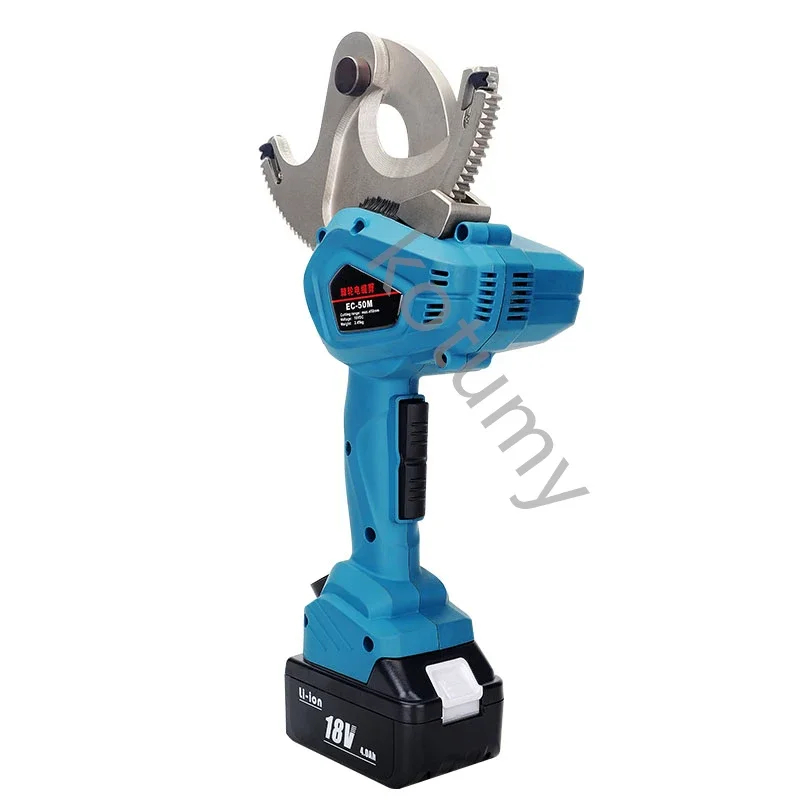 18V Electric Ratchet Cable Cutter Hydraulic Lithium Battery Cable Cutting Tool  Portable Cable Scissors