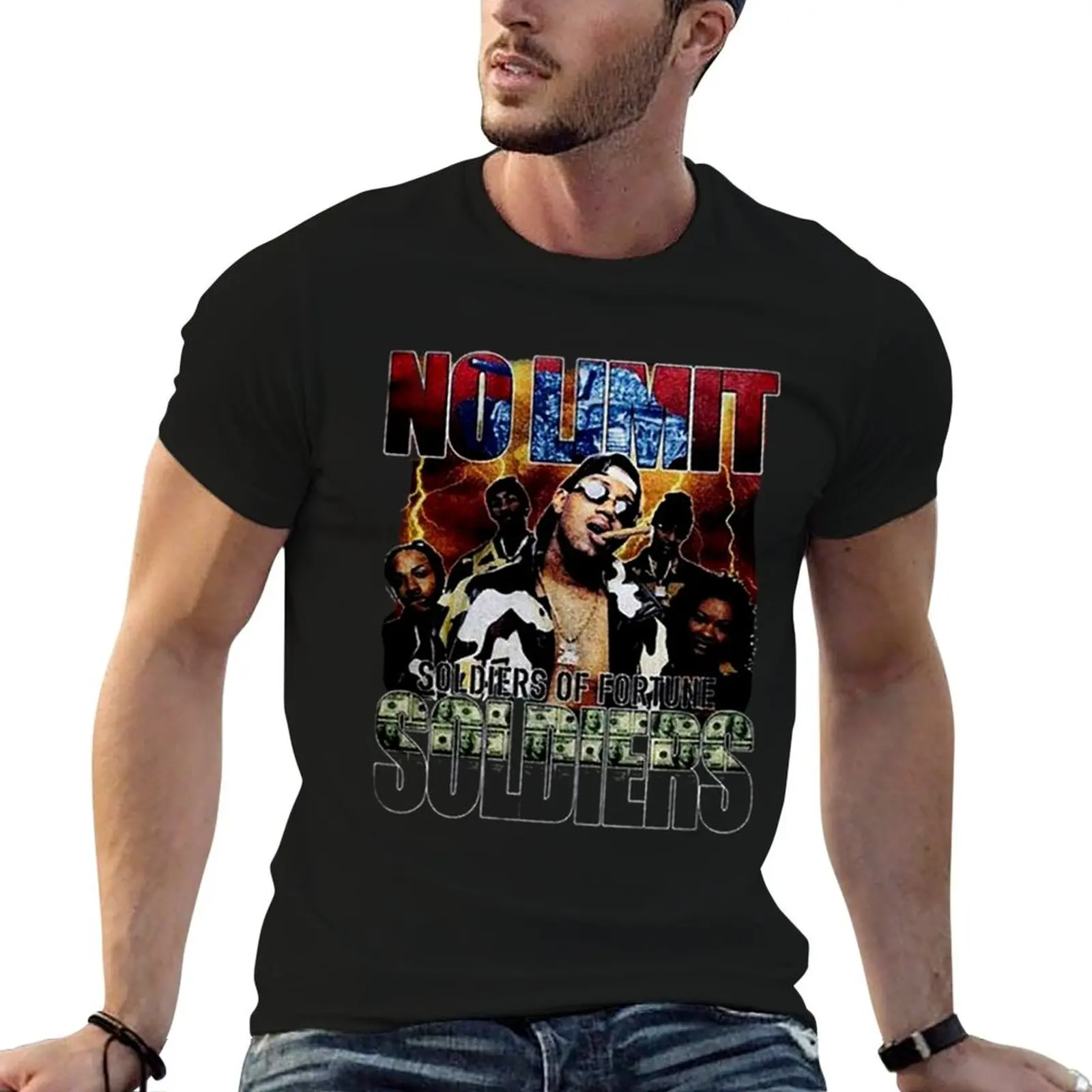 

Vintage Style Master P NO Limit Soldiers Rap T-Shirt man t shirt summer g man t shirts for men anime t shirts oversize T-shirt