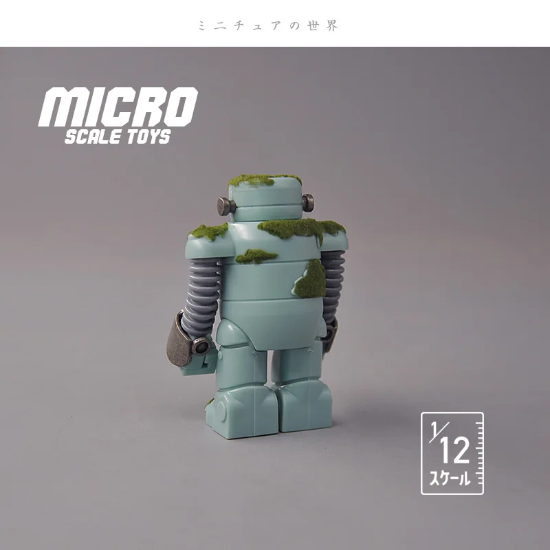 Dostępne od ręki japońskie licencjonowane gachapony - seria Rustykalny i Abandonowany Robot, figurki w skali 1/12 do domku dla lalek/scen z jedzeniem.