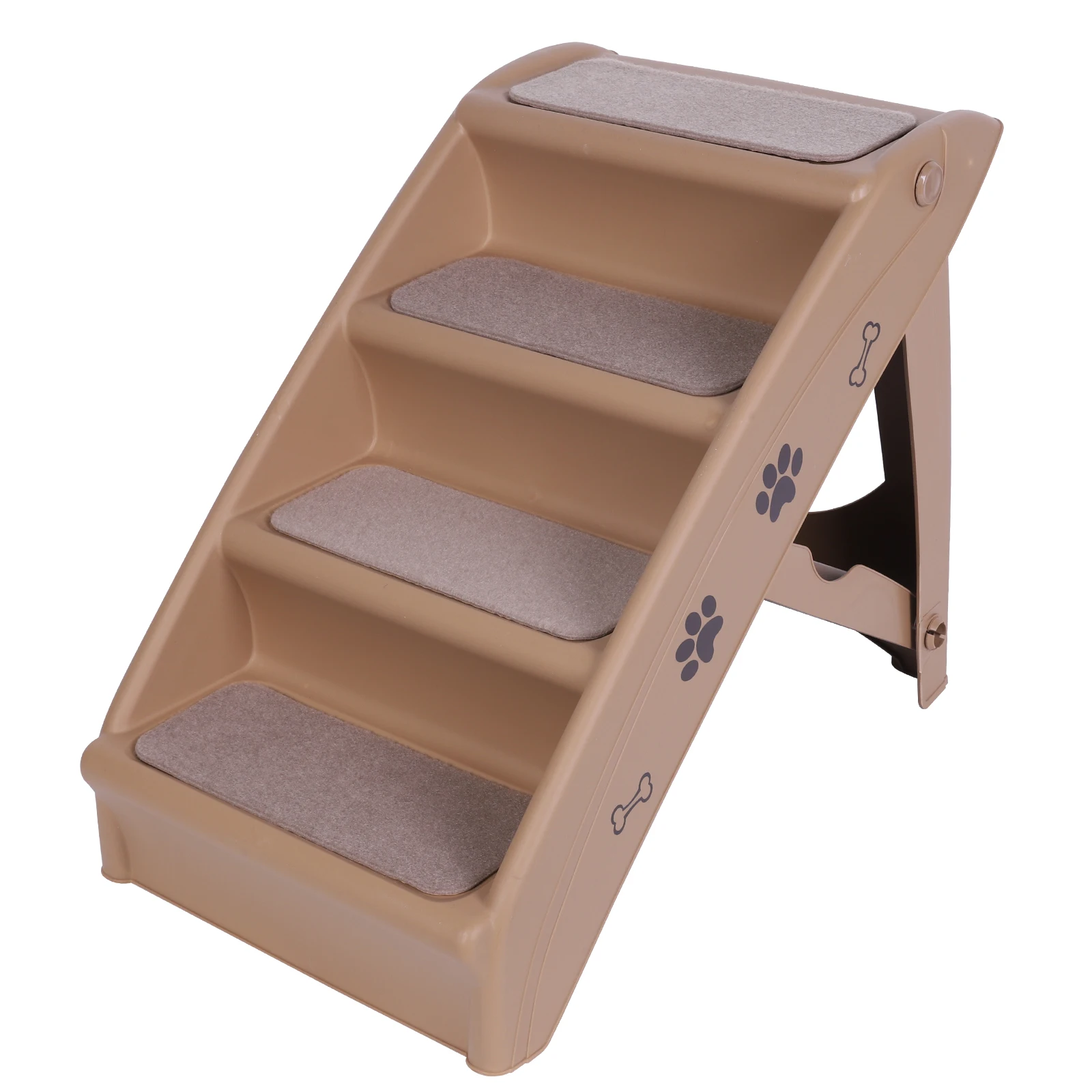

4-Step Pet Dog Stairs Folding Cat and Dog Steps Non-Slip Dog Stairs Ramp Sofa Ladder Pet Furniture for High Bed Chair Couch Sofa