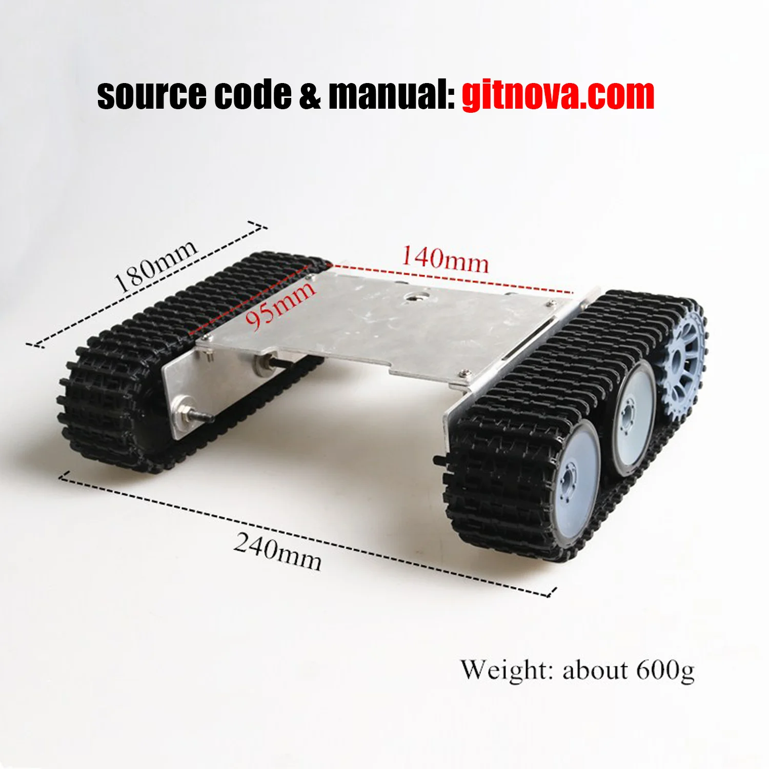 Rc smart-金属パネル付きリモコン付きミニTp105チャイ,調整可能なトラック用モーター付き