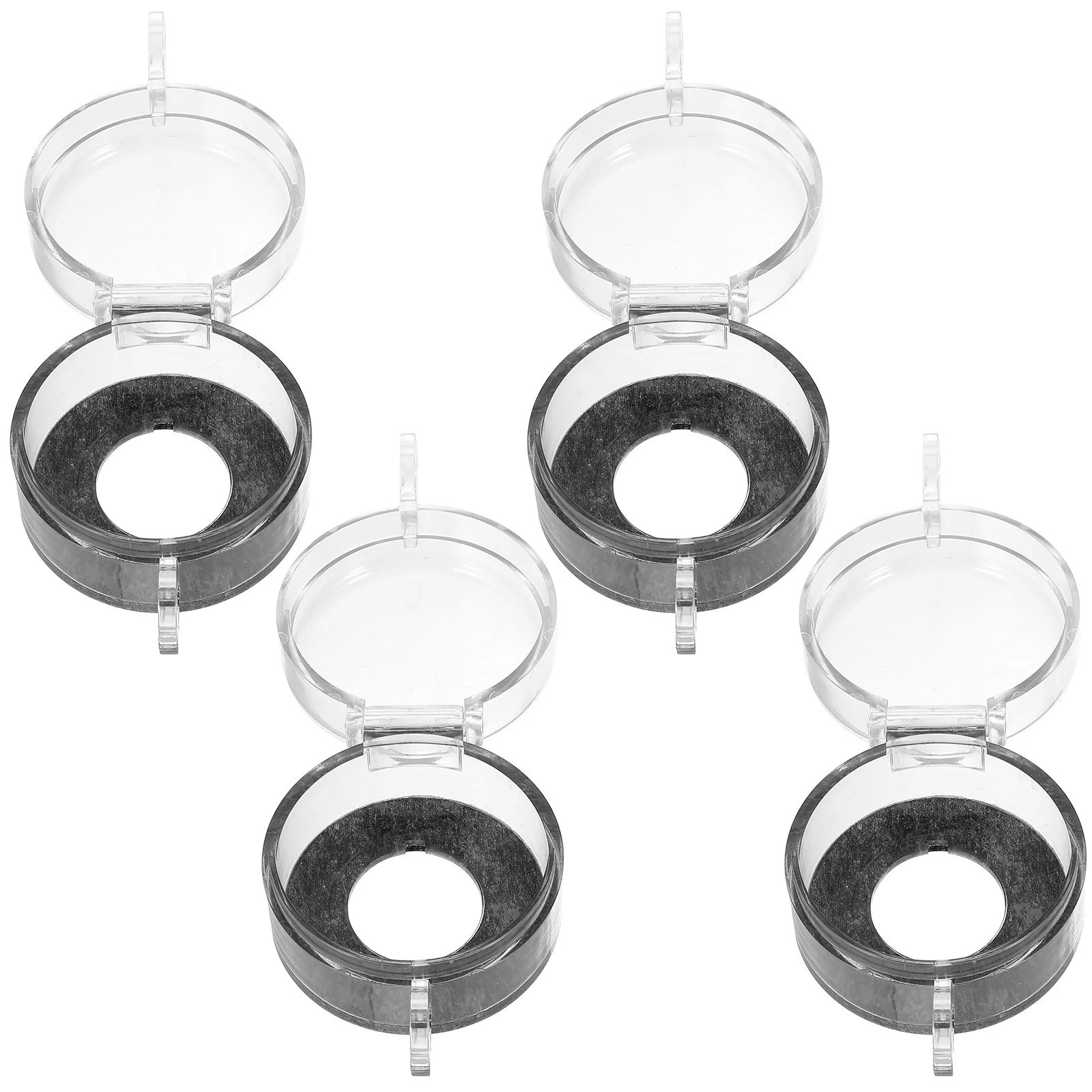 

4Pcs Emergency Stop Button Cover Durable Safety Protector Transparent Design for Electrician Circuit Household Machinery Garage