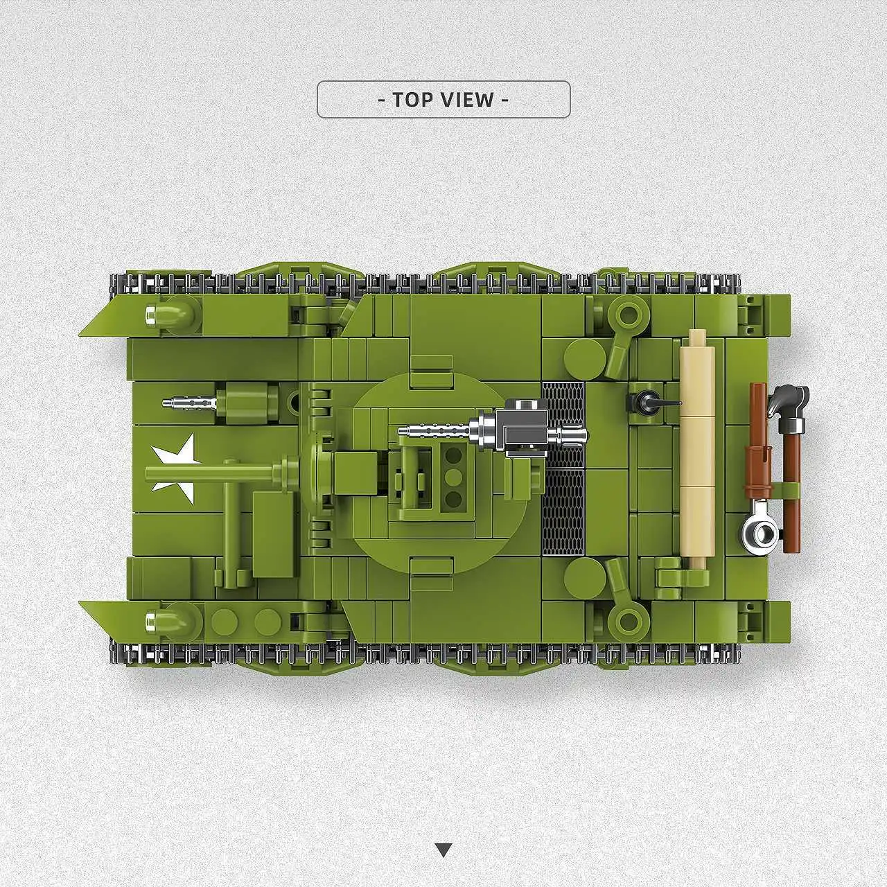 M3A1 Kit di costruzione di carri armati Stuart Light 579 pezzi, modello militare dell'esercito americano per collezionisti e bambini, regalo storico per adulti