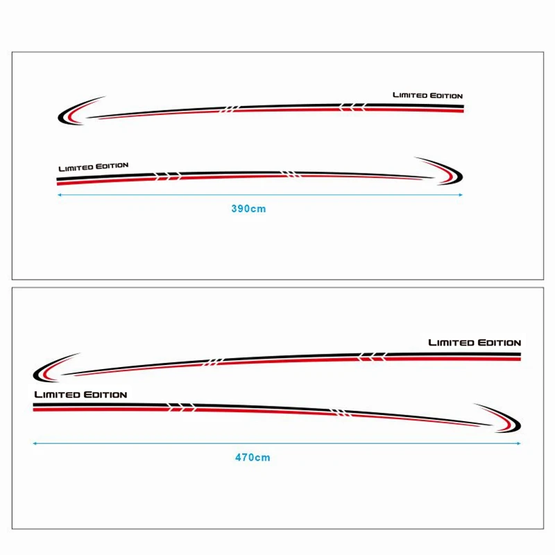 Car Body Wasitline Vinyl DecalLimited Edition Sticker  For Mercedes-Benz Sprinter Camper Van Sport Stripes Auto Door Side Film