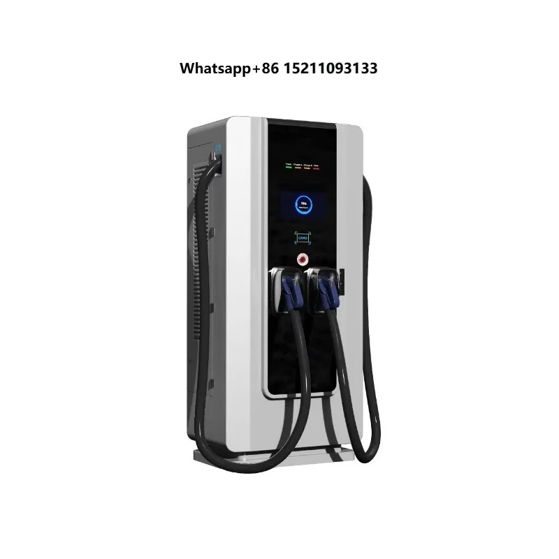 New 120KW OCPP1.6J CCS2 DC Floor-mounted FAST EV Charger IP54 Multi-Language  Payments CE Certified